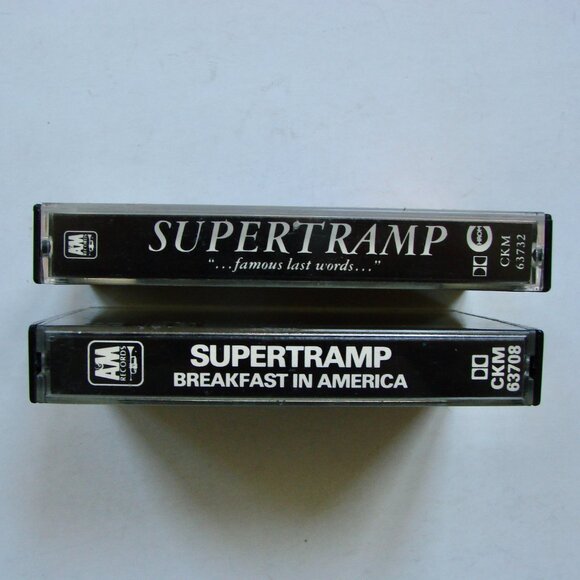 Supertramp Breakfast In America and Famous Last Words Vintage Cassette Tapes - Picture 3 of 7